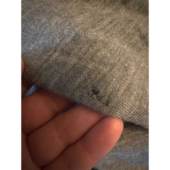 Women US-8 All Saints AllSaints Gray Sweater Priva Jumper Dress Wool Metallic - Picture 8 of 8